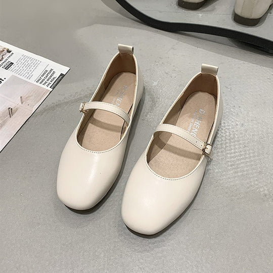 Damen Ballerinas mit elegantem Riemchen und bequemem Fußbett