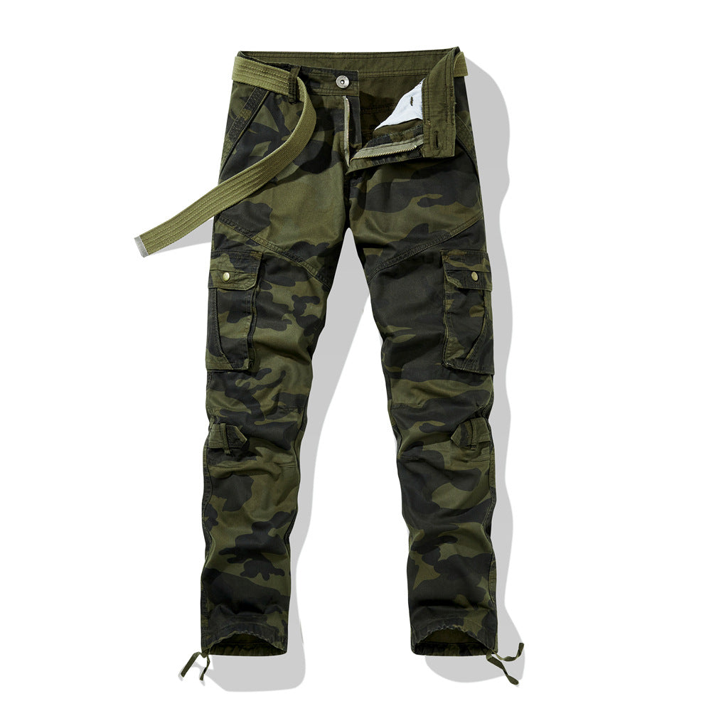 Herren Cargohose im Utility-Stil mit verstärkten Knien, Mehrfachtaschen und Kordelbund Shop Nory