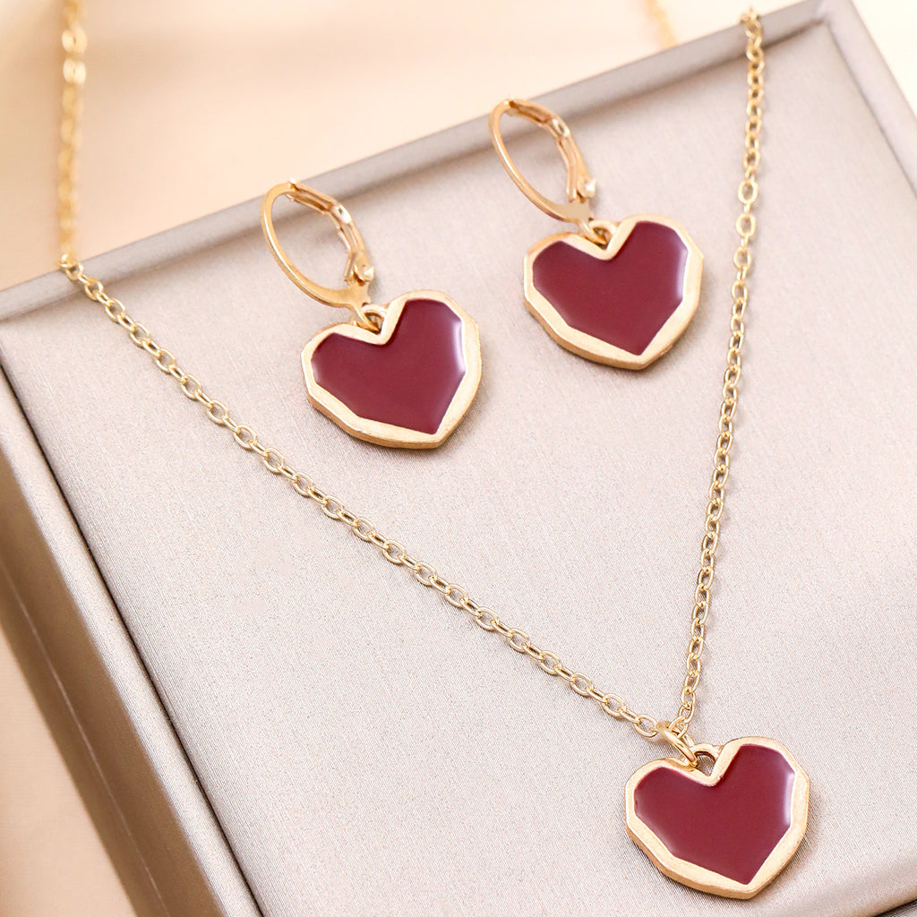 Damen Schmuckset mit Herzanhängern Shop Nory