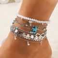 Damen Schmuckarmband-Set mit maritimen Anhängern und bunten Perlen Shop Nory