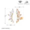 Damen Ohrhänger mit luxuriösem Zirkon-Arrangement aus 925 Sterling Silber Shop Nory