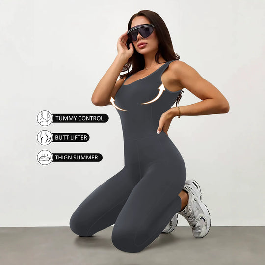 Damen Shaping-Yoga-Einteiler mit Push-Up-Bust, Taillenformung und Po-Lifting Shopy Nory
