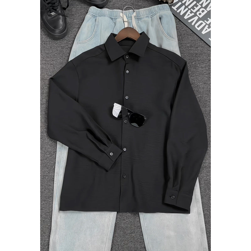 Herren Modische Langarm-Hemd Shop Nory