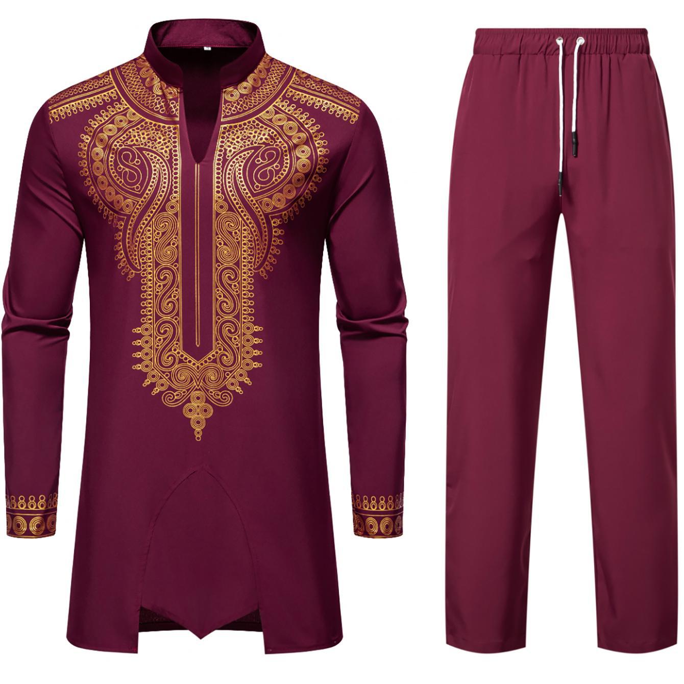 Herren Traditionelles Kaftan-Outfit mit einzigartiger Stickerei