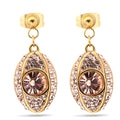 Damen Ohrhänger mit funkelndem Kristallbesatz und eleganter Roségold-Fassung Shop Nory