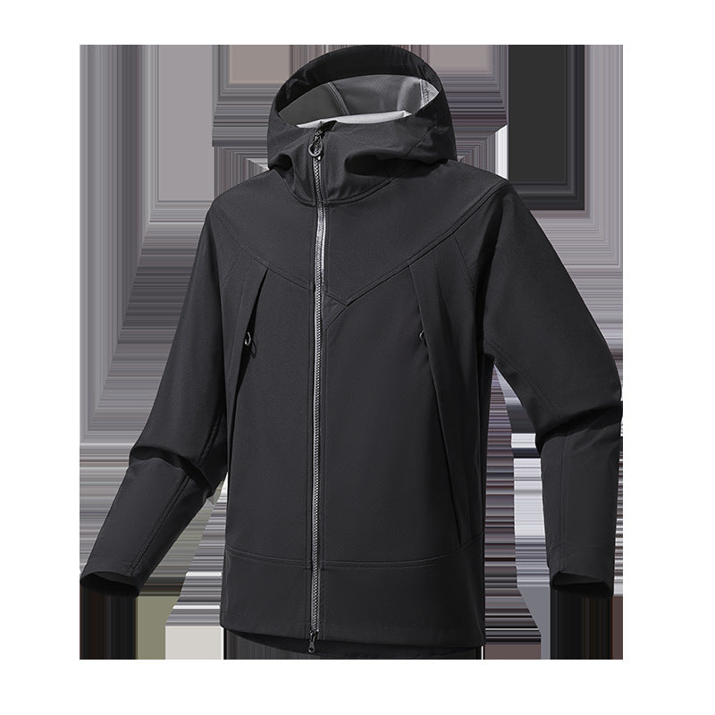 Herren Leichte Softshell‑Hoodiejacke mit winddichter atmungsaktiver Membran und ergonomischem Schnitt Shop Nory