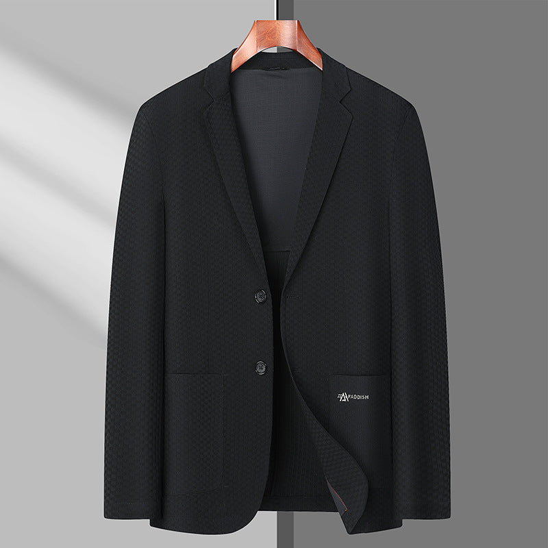 Herren Strukturierter Business-Sakko mit leichtem Stretch und aufgesetzten Taschen Shop Nory