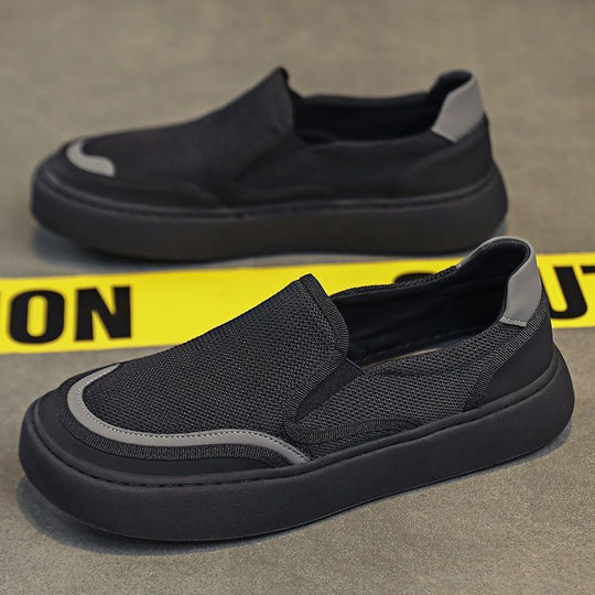Herren Minimalistischer Strick-Slip-On mit reflektierenden Details und Komfortplateau Shop Nory