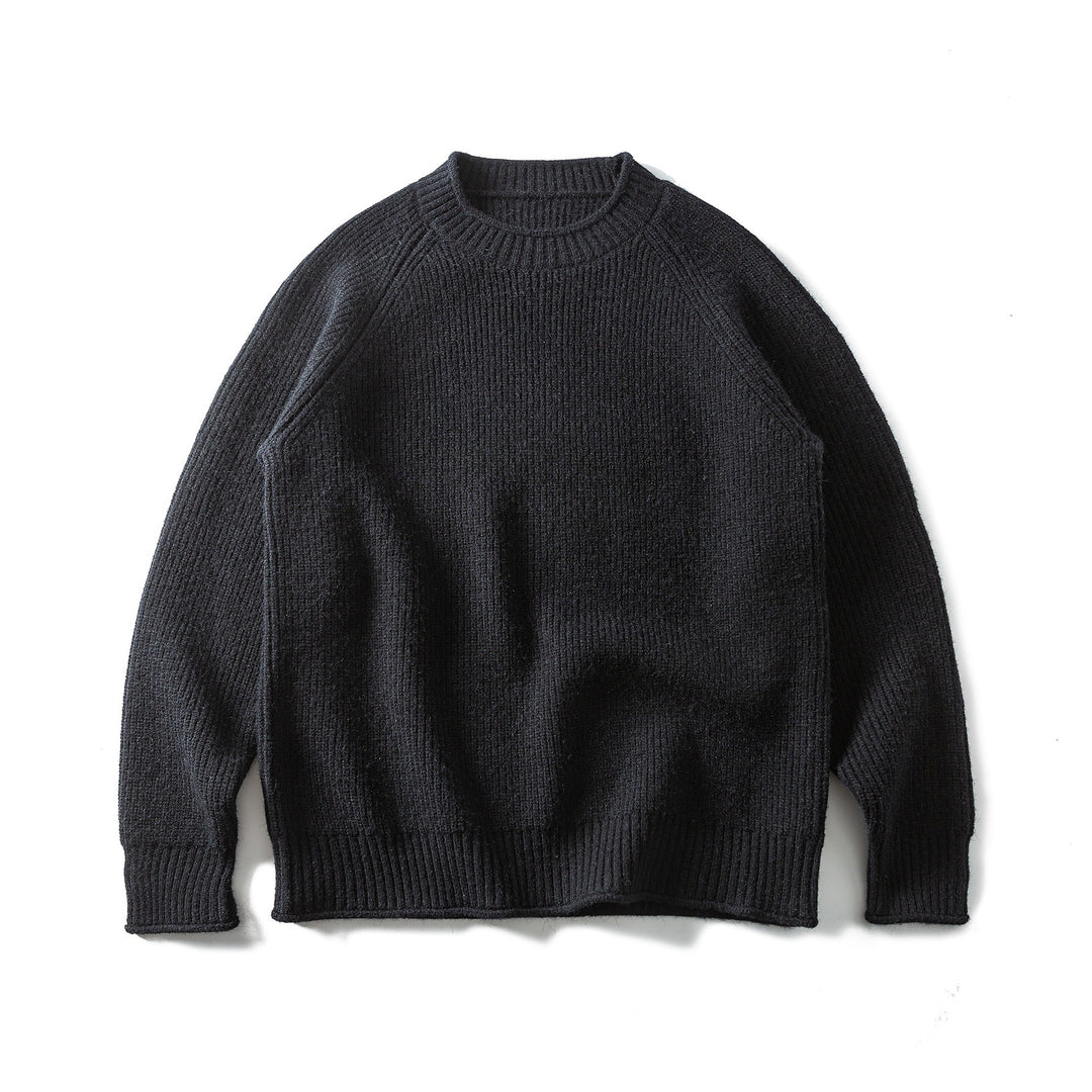 Herren Rippstrickpullover mit Rundhals und Raglanärmeln Shop Nory