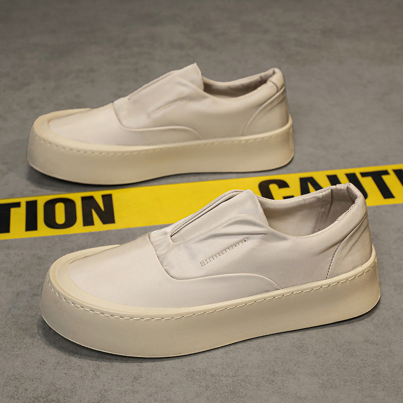 Damen Plateauslipper-Sneaker mit elastischer Schlupfpassform und dicker Gummi-Plateausohle Shopy Nory