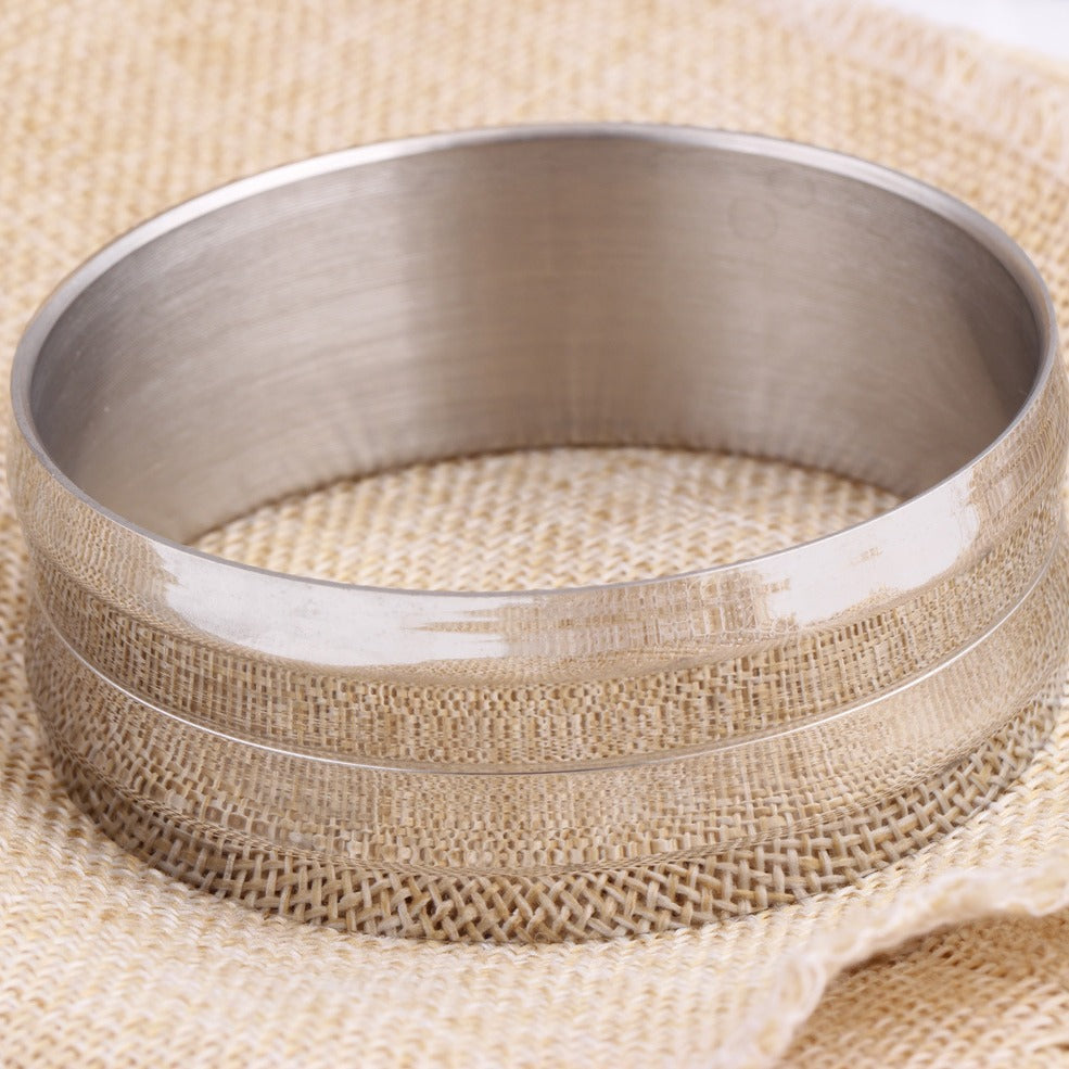 Damen Edelstahlarmband mit modernes, poliertes Design Shop Nory