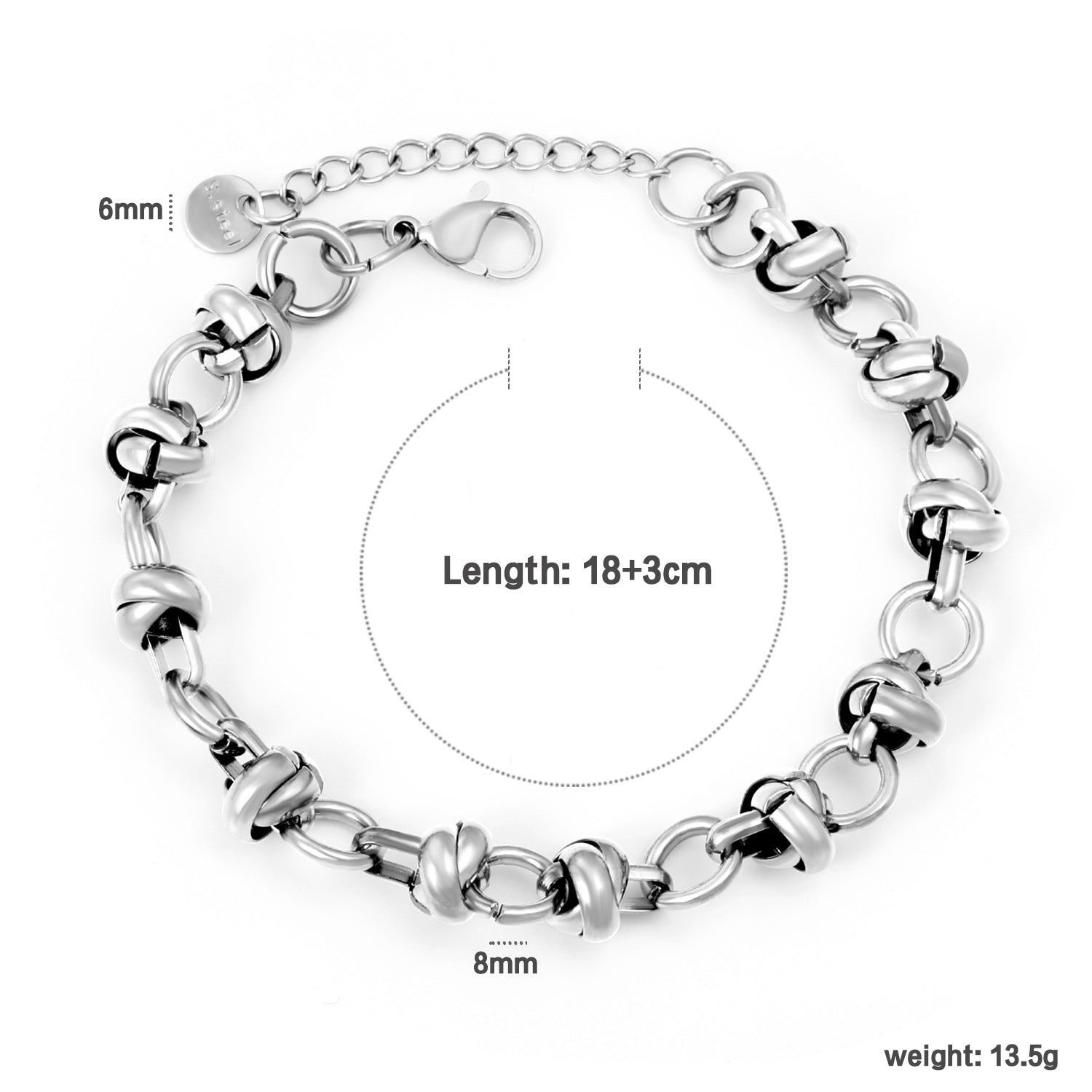 Damen modisches Armband mit eleganten Glieder-Design Shop Nory