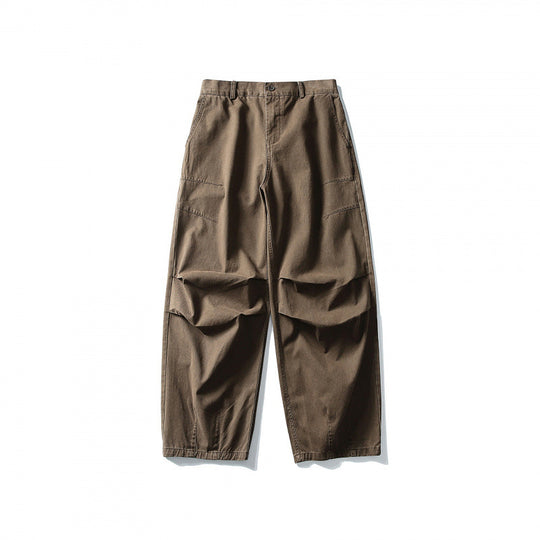Unisex Weite Utility-Cargo-Hose im Relaxed-Fit mit Knieabnähern und elastischem Saum Shop Nory