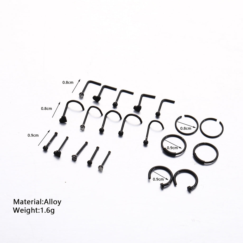 Damen Ohrstecker-Set mit verschiedenen Designs und funkelnden Elementen Shop Nory