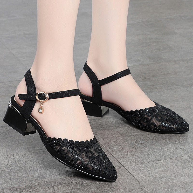 Damen elegante Ballerinas mit modischer Riemchenverzierung und komfortablem Fußbett