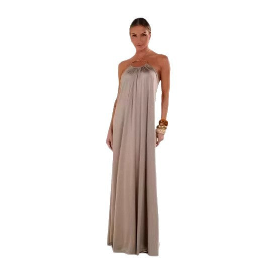 Elegantes Maxikleid mit Halsband