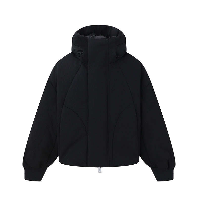 Damen Kurz geschnittene wattierte Steppjacke mit hohem Stehkragen und Ballonärmeln Shop Nory