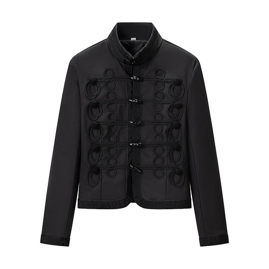 Damen Militärisch inspirierte Kurzjacke mit Kordel- und Hakenverzierung Shop Nory