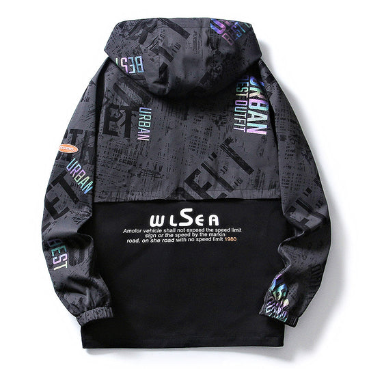 Herren Sportliche Jacke mit Grafischem Design Shop Nory