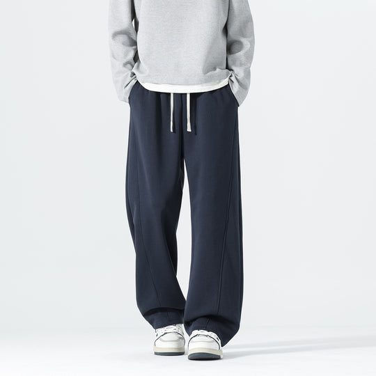 Herren Extraweite Sweatpants im Palazzo‑Look mit Tunnelzugbund und Seitentaschen Shop Nory