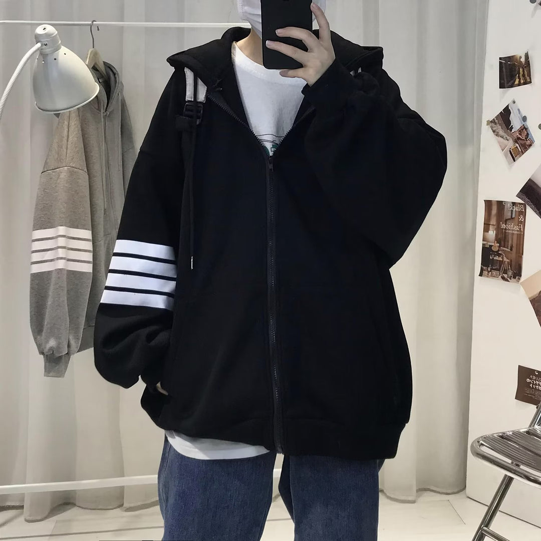 Unisex Bequeme Oversized Kapuzenjacke mit strukturiertem Design Shop Nory