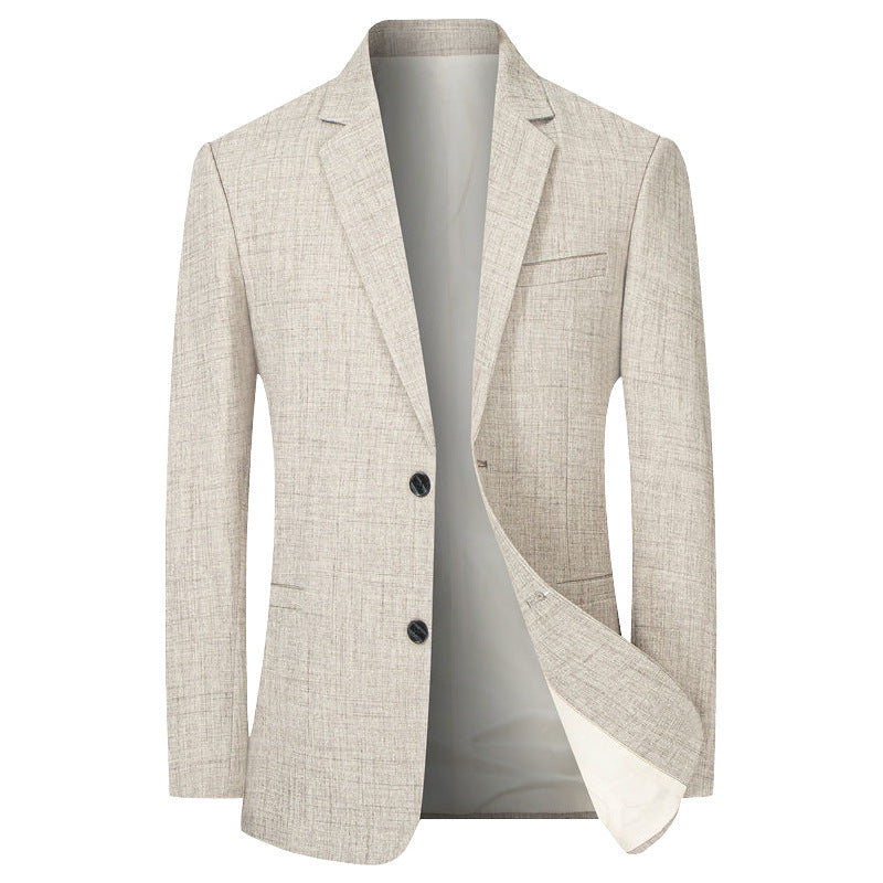 Herren Leichter Leinenblazer Slim-Fit Zweiknopf-Sakko atmungsaktiv Shop Nory