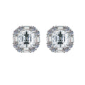 Damen elegante und funkelnde Ohrringe mit rechteckigem Schliff Shop Nory
