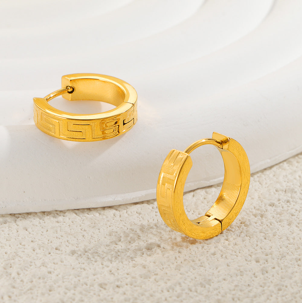 Damen Goldfarbene Creolen Shop Nory