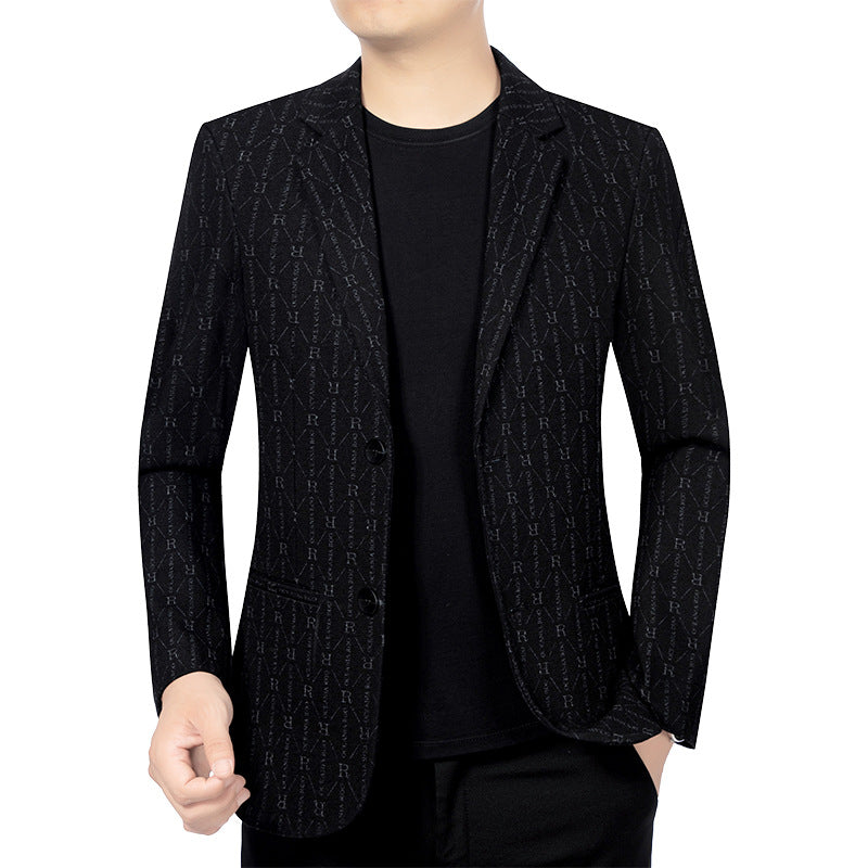 Herren Modernes Einreihiges City-Blazer mit aufgesetzten Taschen und leichter Halbfütterung Shop Nory