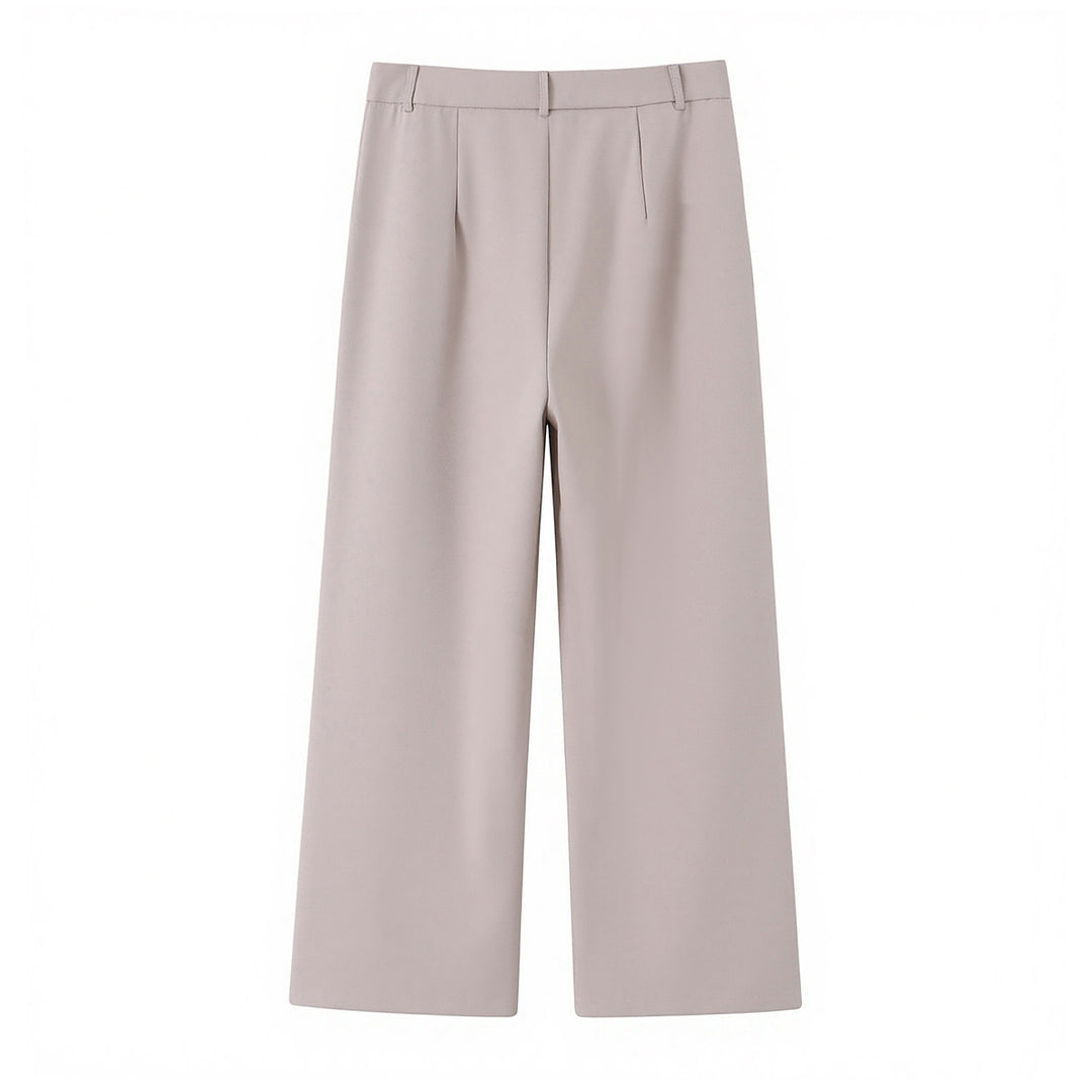 Damen Zweiteiliges tailliertes Weste- und Palazzo-Hosen-Set mit Bindegürtel Shop Nory