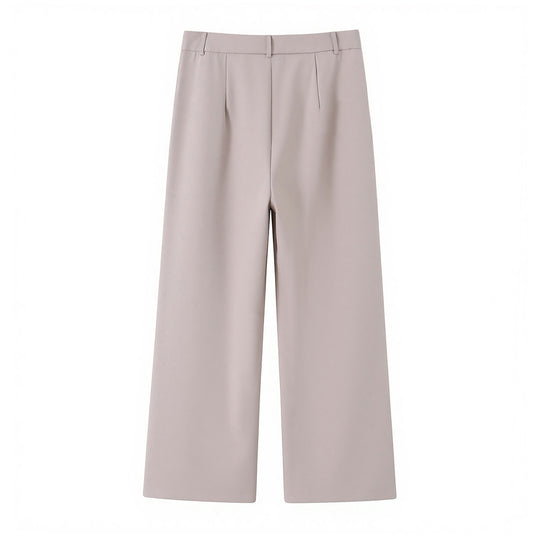 Damen Zweiteiliges tailliertes Weste- und Palazzo-Hosen-Set mit Bindegürtel Shop Nory