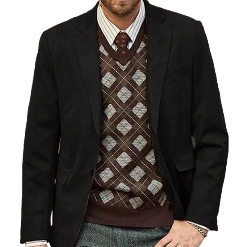 Herren eleganter Sportblazer mit modernem Schnitt und feinen Details