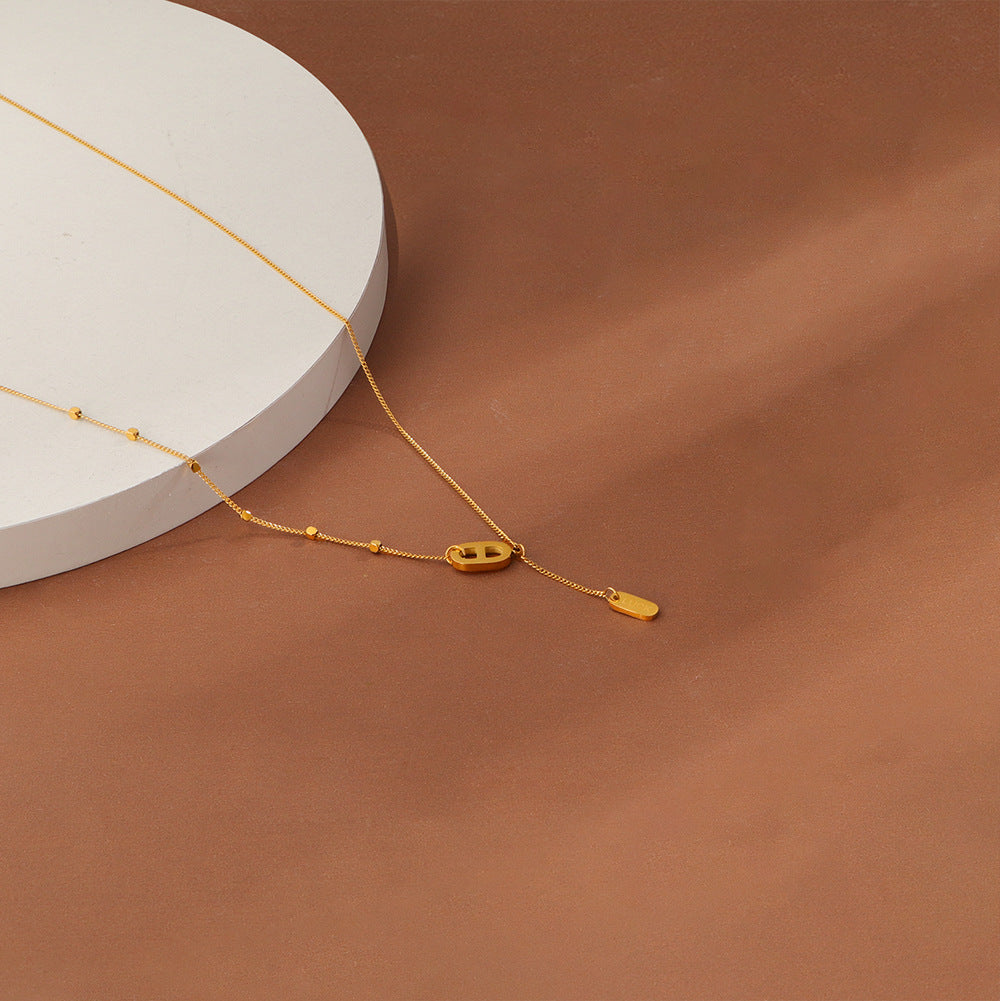 Frauen Minimalistische Schichtanhänger Halskette Shop Nory