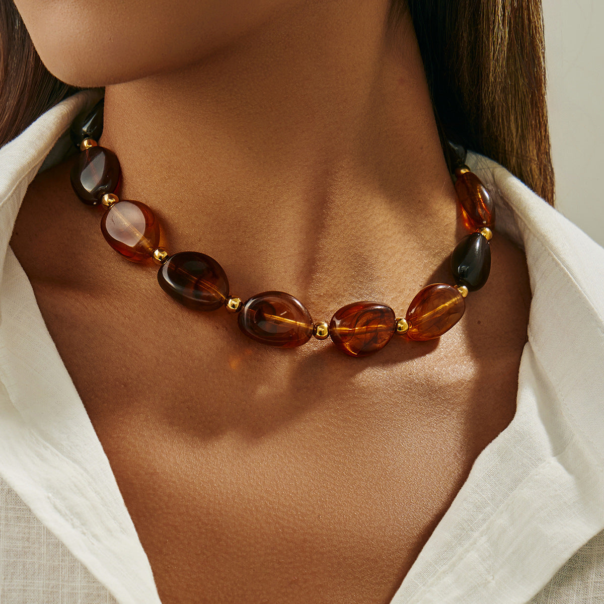 Damen Chunky Halskette aus hochwertigem Kaschmir Shop Nory