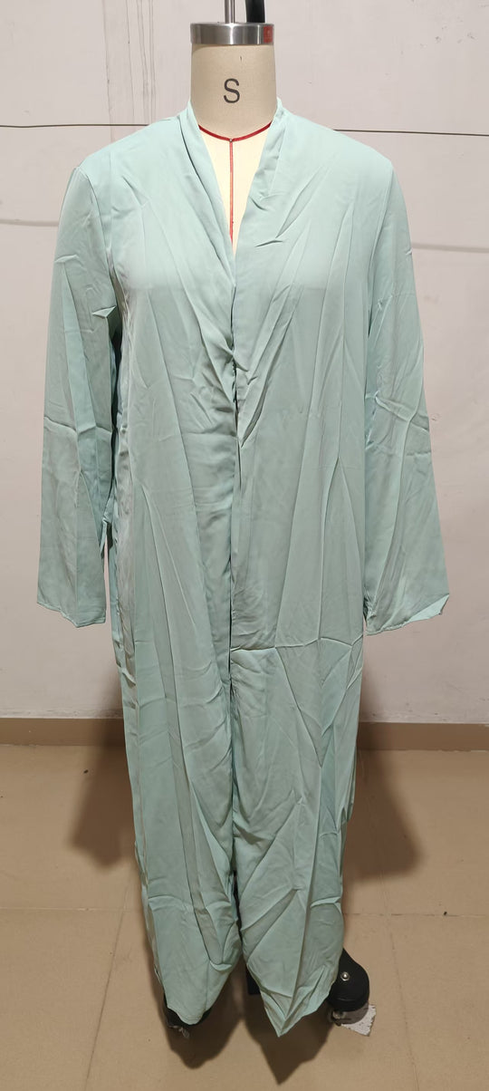 Damen Langer Kaftan‑Mantel mit fließender V‑Ausschnitt Drapierung Shop Nory