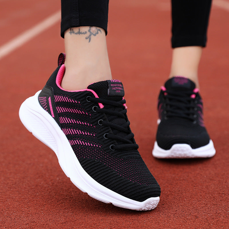 Damen atmungsaktive Performance-Laufschuhe mit dämpfender Sohle und flexiblem Obermaterial