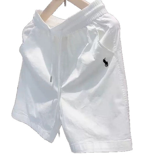 Herren leichte Freizeithose mit elastischem Bund und seitlichen Taschen