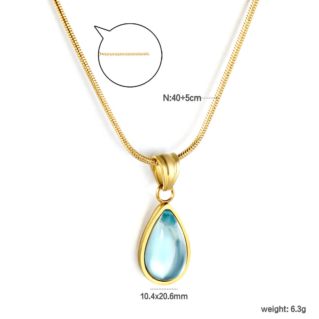 Damen Halskette mit Sonnenanhänger und bunten Kristallakzenten Shop Nory