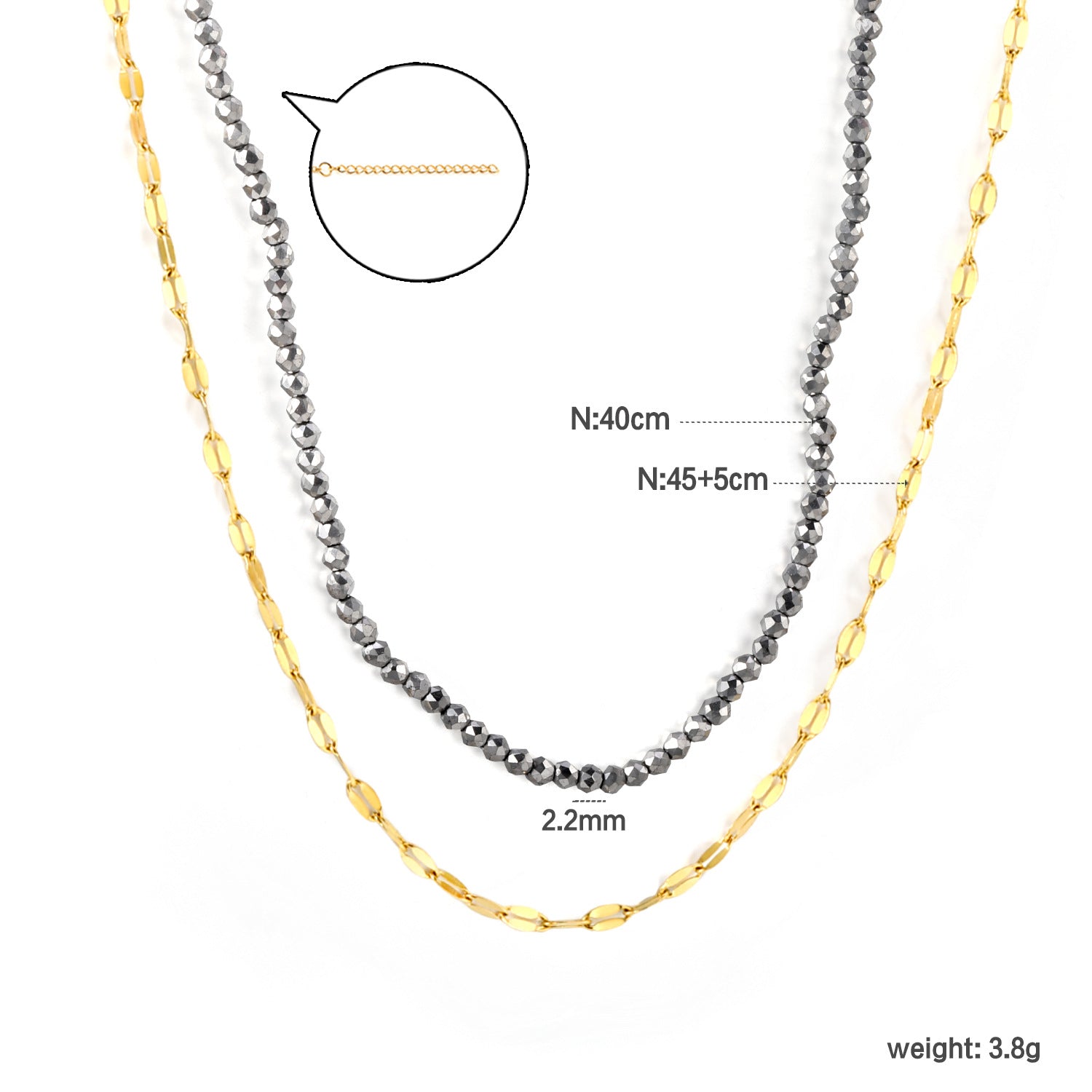 Damen Edelstahl Halskette mit geflochtenem Design Shop Nory