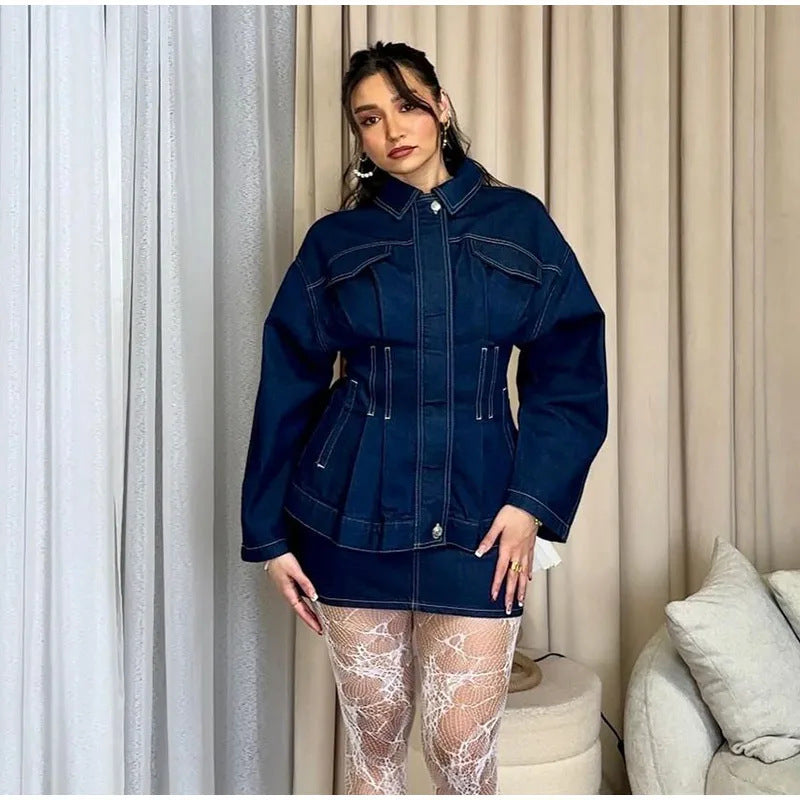 Damen modische Denim-Jacke