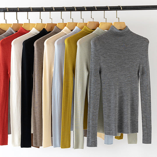 Damen Leichter Feinstrick-Rollkragenpullover mit fließender Passform Shop Nory
