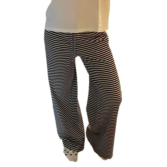 Damen nan leichte Jersey Loungehose mit Tunnelzug und weitem Bein Shop Nory