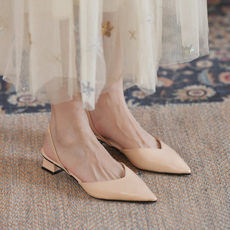 Damen Slingback-Pumps mit spitz zulaufendem Design Shopnory