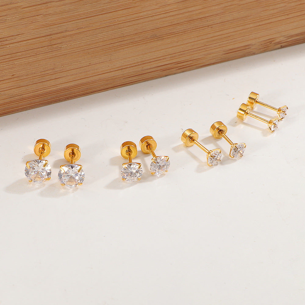 Damen Elegante Kristall Stecker Ohrringe Shop Nory