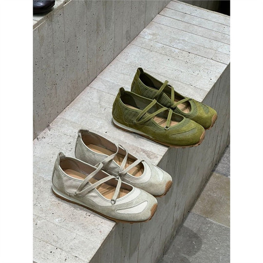 Damen Ballerinas mit elegantem Riemchen-Design Shopnory