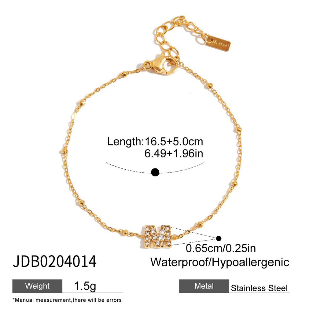 Damen Armband mit funkelnden Zirkonia-Details und hypoallergener Edelstahlverarbeitung Shop Nory