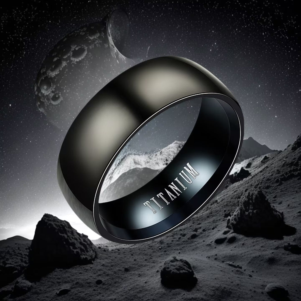 Herren Titanring mit modernem, eleganten Design Shop Nory