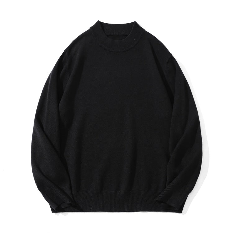 Unisex Feiner Strickpullover mit Mockneck, Oversize-Schnitt und gerippten Bündchen Shop Nory