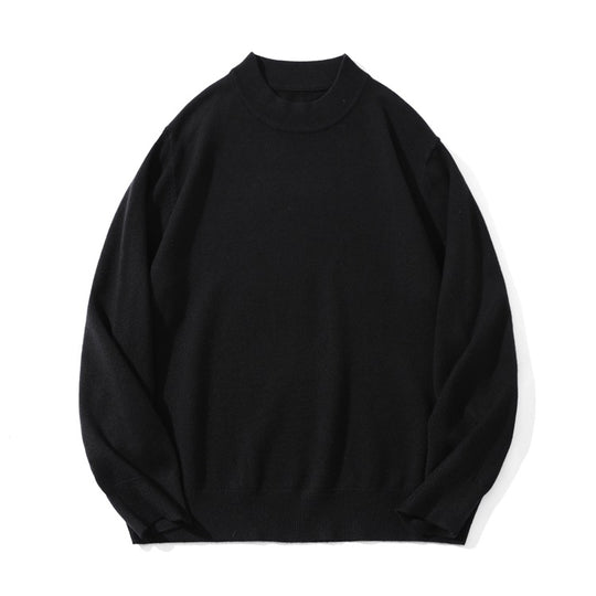 Unisex Feiner Strickpullover mit Mockneck, Oversize-Schnitt und gerippten Bündchen Shop Nory