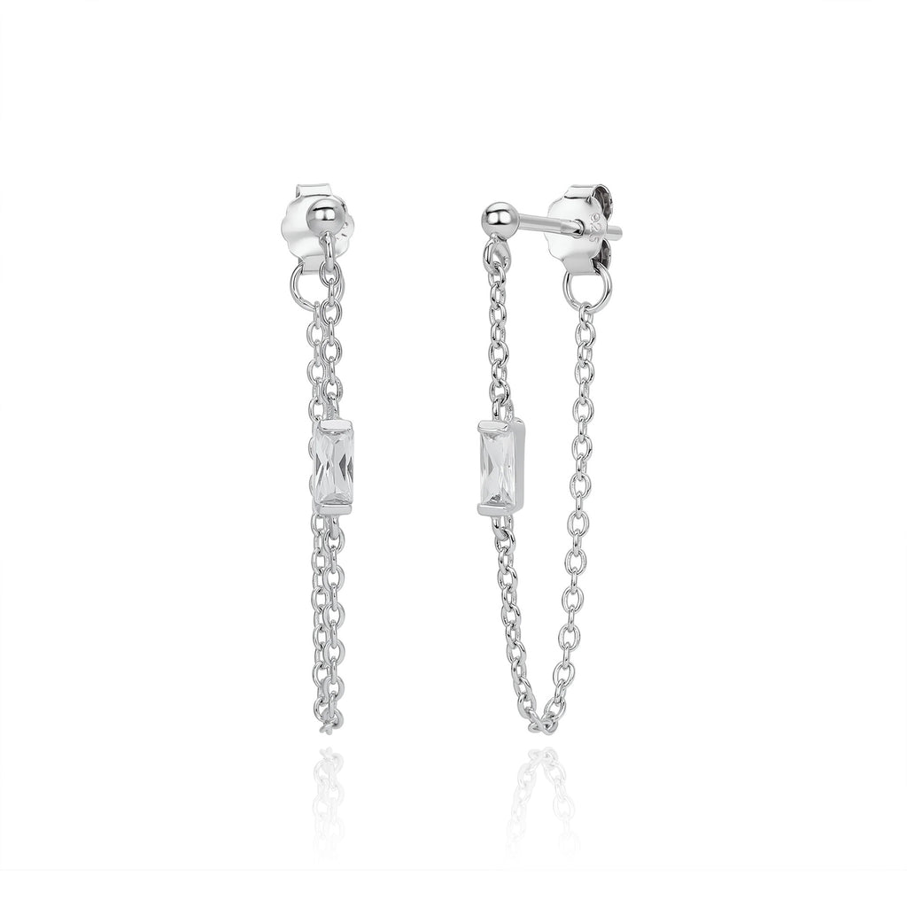 Damen Ohrringe mit luxuriösen Zirkonanhängern aus 925 Sterling Silber Shop Nory